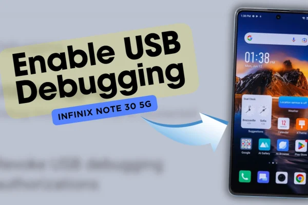 Enable USB Debugging - Infinix Note 30 5g