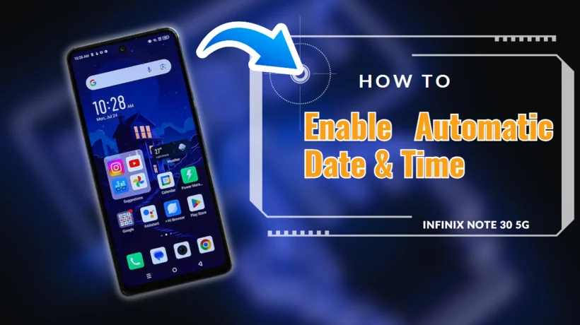 Infinix Note 30 5G - Enable Automatic Date & Time
