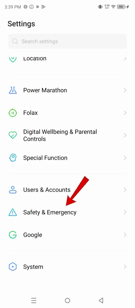 Infinix Note 30 5g Set Up Emergency SOS feature 1